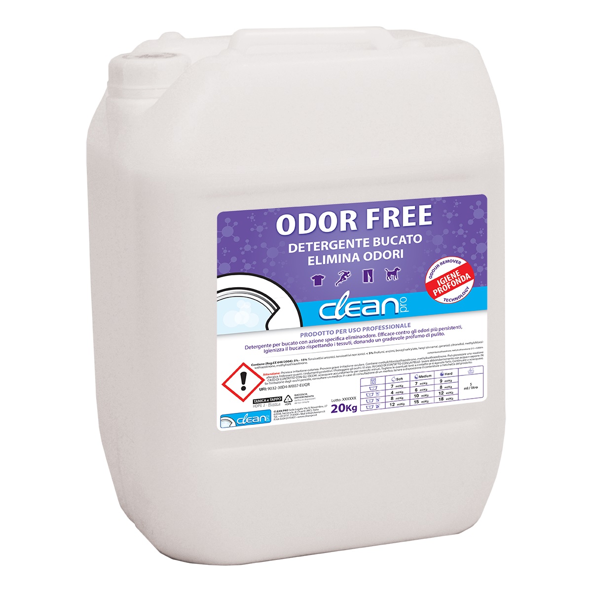 CleanPro_Det_OdorFree_20kg CleanPro Det OdorFree 20kg